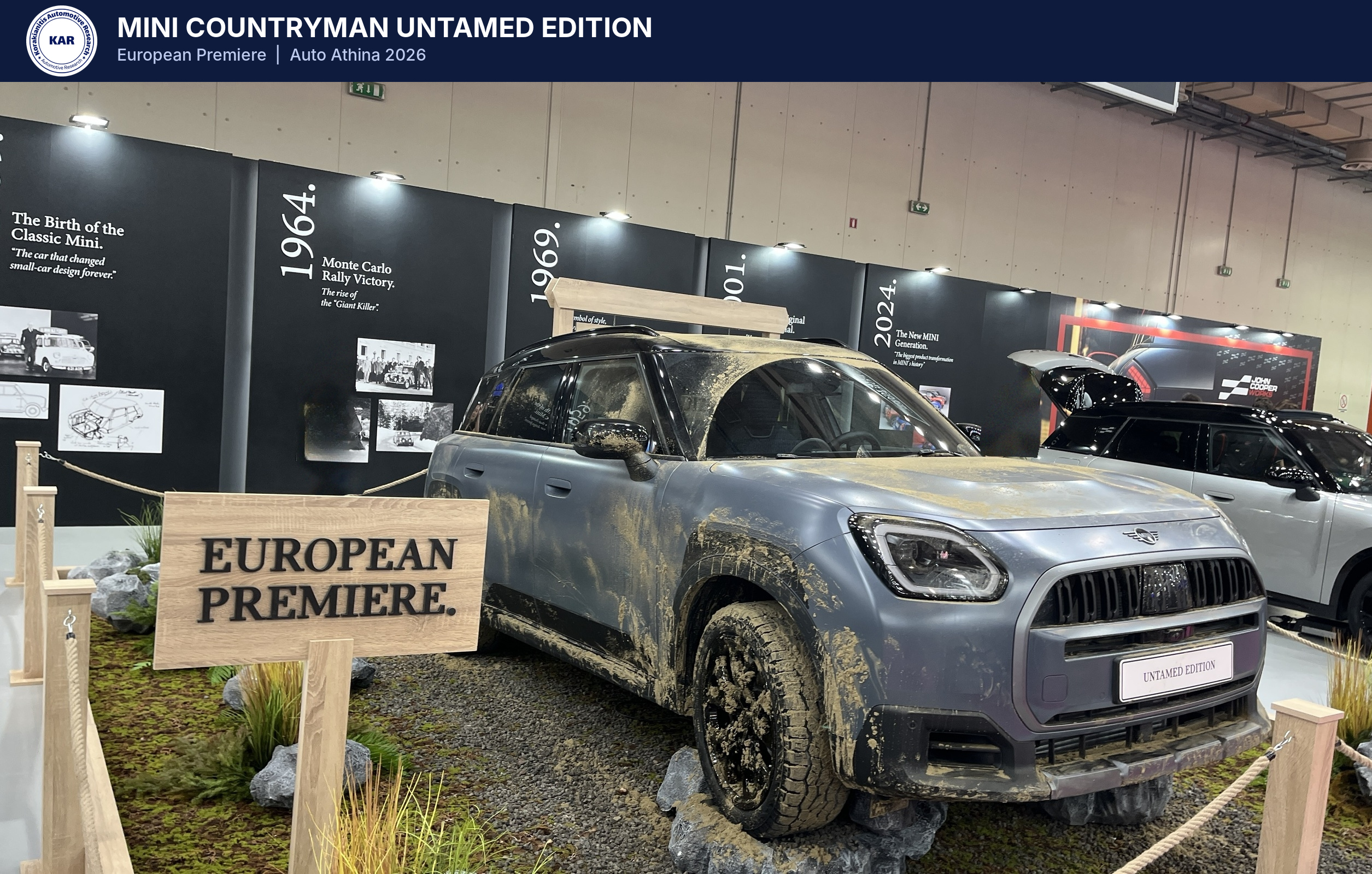 MINI Countryman Untamed Edition Makes Its European Debut at Auto Athina 2026